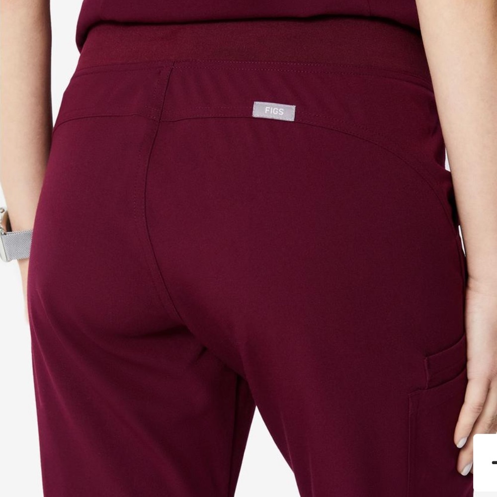 *LIMITED EDITION* FIGS: KADE SCRUB PANTS BURGUNDY